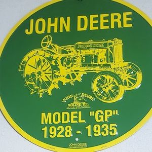 John Deere Model "GP" 1928-1935 sign